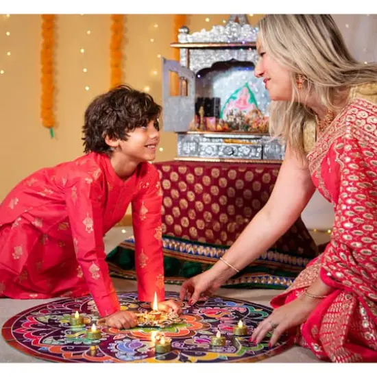 Kulture Khazana Rangoli Mandala 48 Piece Floor Puzzle {4}