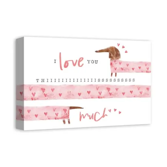 Love You This Much Canvas Wall Art {3}