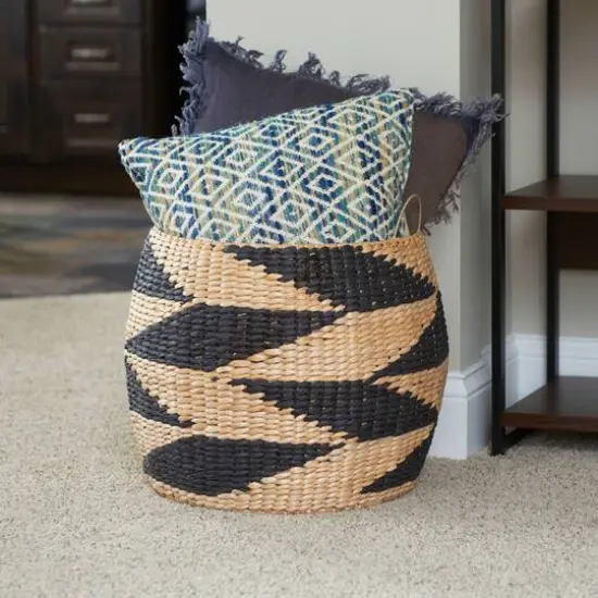 Household Essentials Large Woven Basket {3}
