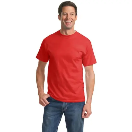 Port & Company&reg; Tall Essential T-Shirt Fiery Red {4}