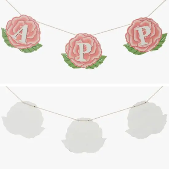 Glitzhome&reg; Wooden Happy Mothers Day Garland Set {6}