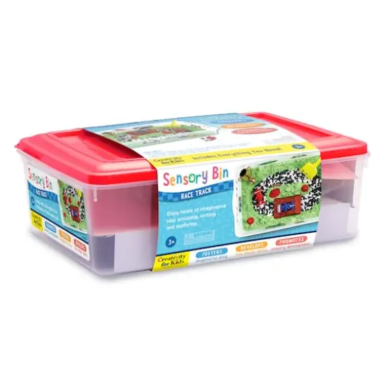Creativity for Kids&reg; Race Track Sensory Bin {7}