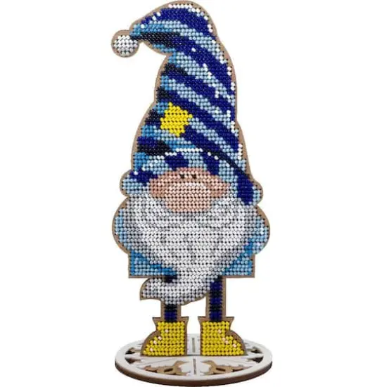 Wonderland Crafts Gnome Bead Embroidery on Wood Kit {1}