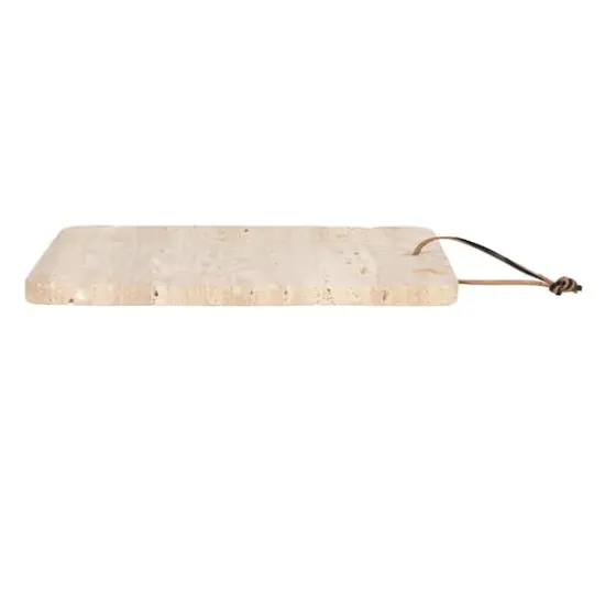 Hello Honey&reg; 12" Travertine Cutting Board with Leather Tie {7}