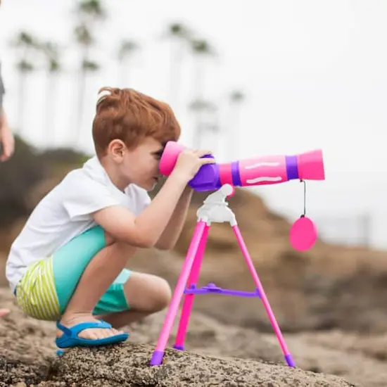 Educational Insights GeoSafari Jr. Pink My First Telescope {5}