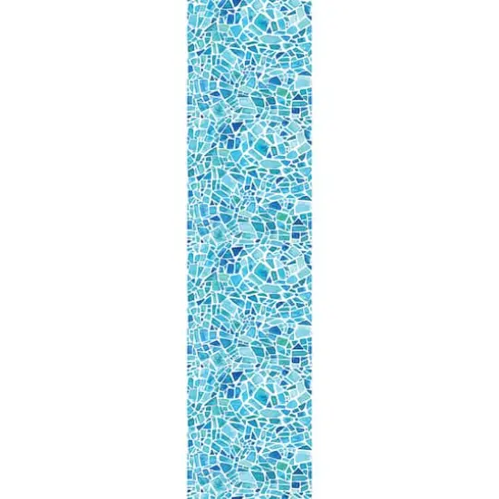 Crearreda Blue Mosaic Premium Window Film {3}