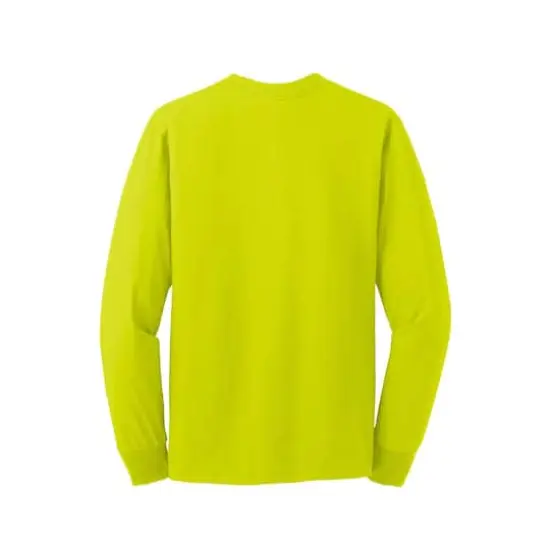 JERZEES&reg; Dri-Power&reg; 50/50 Cotton/Poly Long Sleeve T-Shirt Safety Green {5}