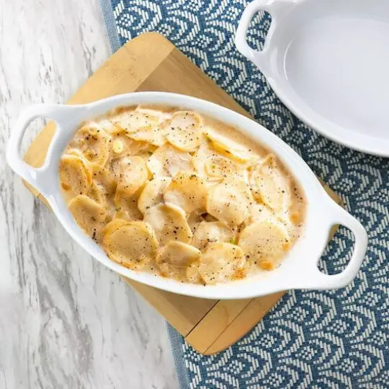 Martha Stewart White Oval Stoneware Baker Set {3}