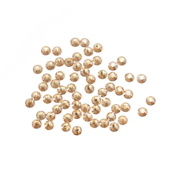 SS12 Round Flatback Austrian Crystals by Bead Landing&trade;, 65ct. Golden Honey {1}