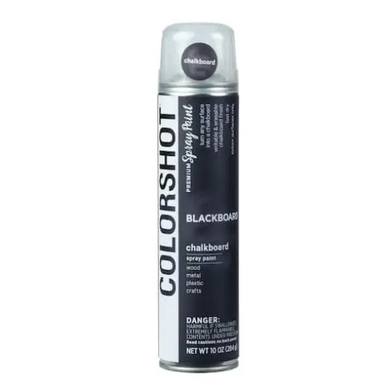 COLORSHOT&reg; 10oz. Black Chalkboard Spray Paint {1}