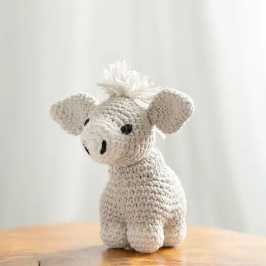 Hoooked Joe the Grey Donkey DIY Crochet Kit {4}