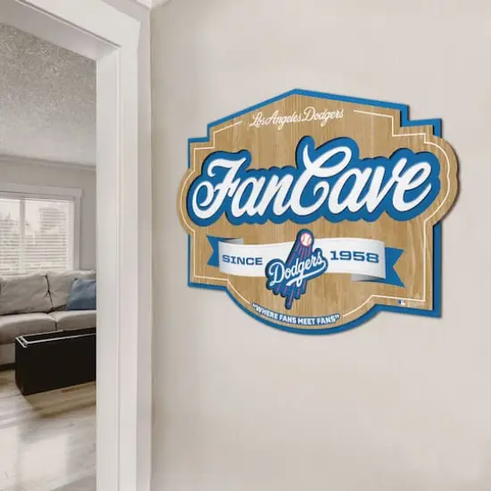 MLB Fan Cave Sign Los Angeles Dodgers {5}