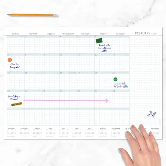 2026 Professional Medium Desk Pad Monthly Blotter Calendar {3}