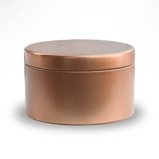 makesy Copper Round Tin Container, 12ct. {1}