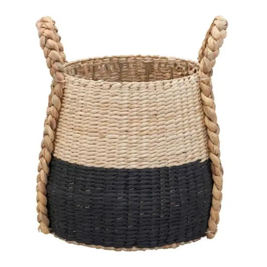 Household Essentials Cattail & Paper Terra Basket Black {9}