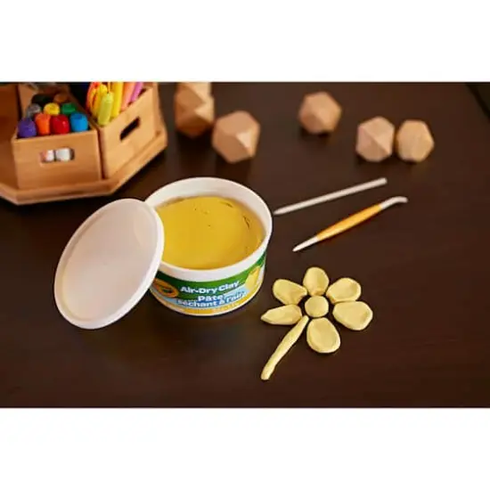 Crayola&reg; 2.5lb. Yellow Air Dry Clay Tub {4}