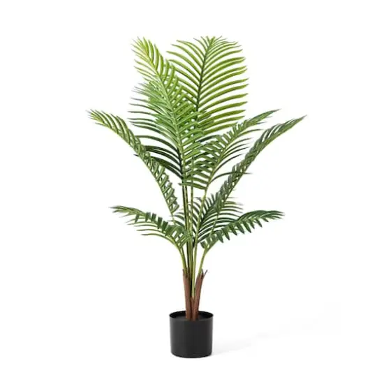 Glitzhome&reg; 3.5ft. Potted Faux Areca Palm Tree {1}