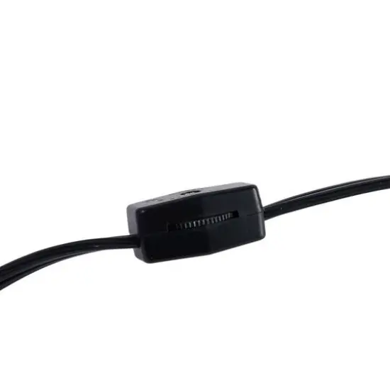 Hello Honey® 24" Black and Natural Leaf Shaped Table Lamp with Fabric Shade {10}