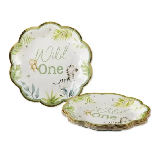 Kate Aspen 7" Safari Baby Premium Paper Plates Set, 16ct. {1}
