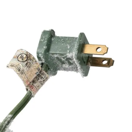 24" Pre-Lit Flocked Kiana Artificial Christmas Wreath, Warm White Dura-Lit&reg; LED Mini Lights {6}