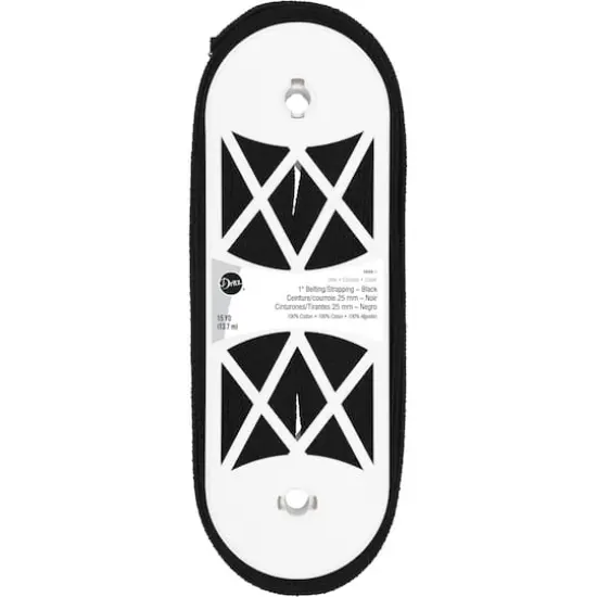 Dritz&reg; Black Cotton Belting for Straps and Handles, 1'' x 15yd. {1}