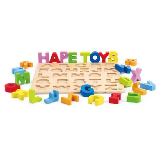 Hape Wooden Alphabet Puzzle {6}