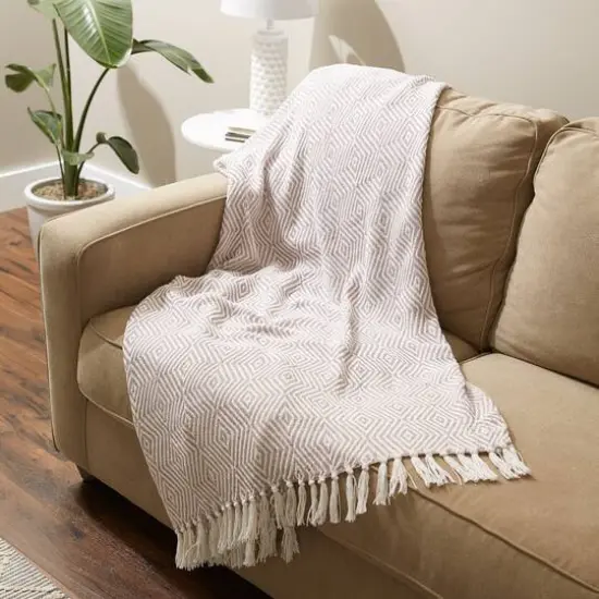 DII&reg; X-Diamond Geometric Throw Dusty Lilac {6}