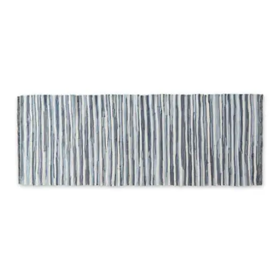 DII&reg; Slim Stripe Cotton Chindi Rug, 2ft. x 6ft. Stonewash Blue {1}