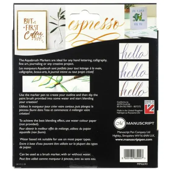 Manuscript Calli-Creative Aqua Brush Markers, 12ct. {3}