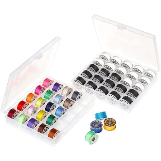 NEX&trade; 27 Color Essential Sewing Thread With Bobbins Set {1}