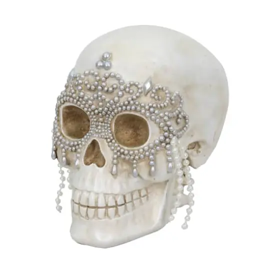 7" Skull with Pearl Mask Tabletop D&eacute;cor by Ashland&reg; {1}