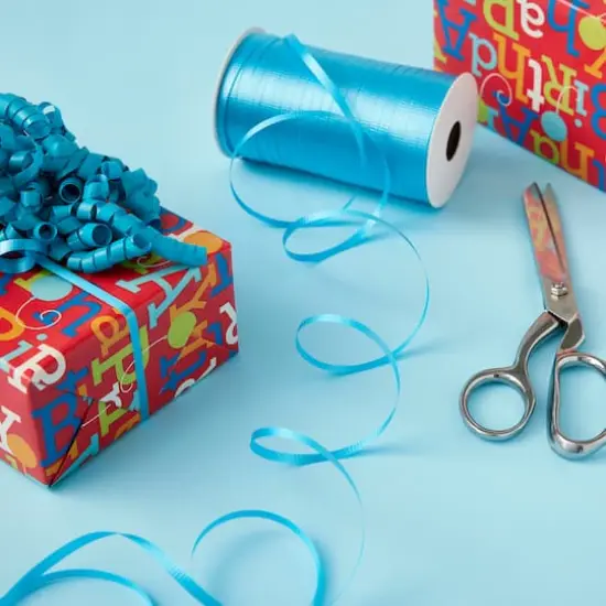 500yd. Turquoise Curling Ribbon Spool By Celebrate It&trade; {3}