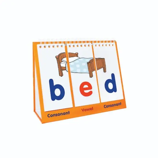 Junior Learning&reg; Consonant-Vowel-Consonant Educational Flip Card Set {6}