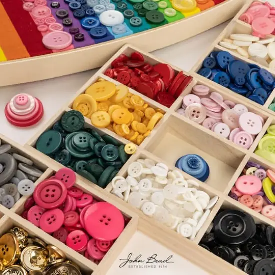 John Bead Nutton but Buttons Mixed Collection Pink {7}