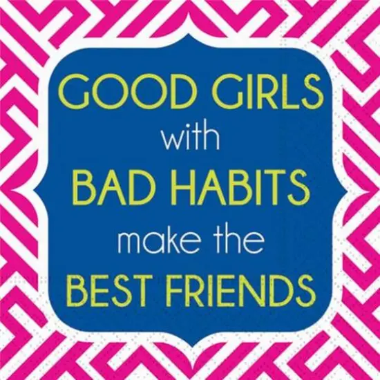 JAM Paper Bad Habits Cocktail Napkins, 40ct. {1}