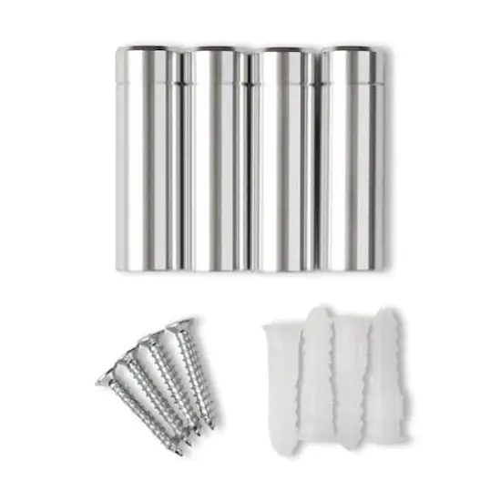 Wexel Art Gallery Wall Double Panel Acrylic Floating Frames Set of 3 Silver {3}