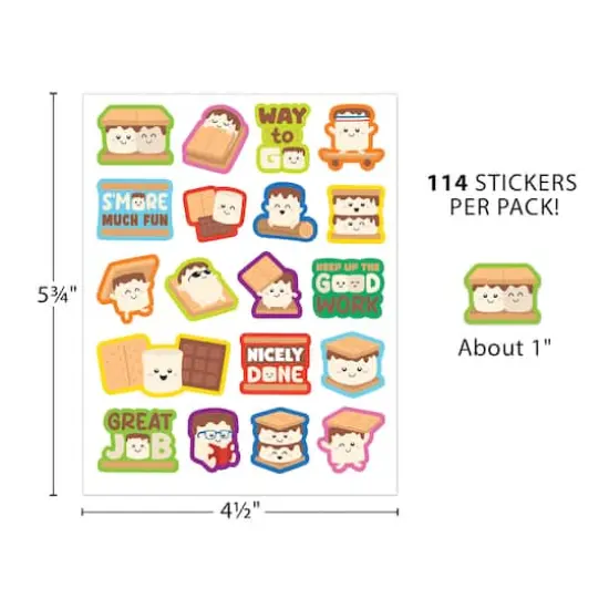 Teacher Created Resources&reg; S'mores Smelly Stickers, 6 Packs of 144 {4}