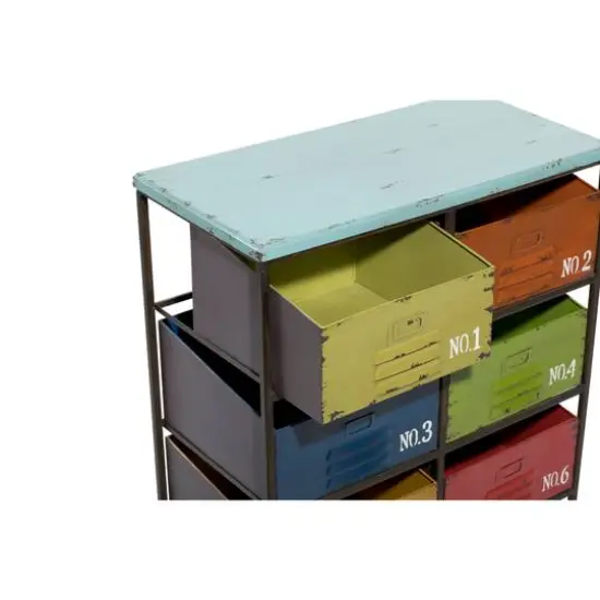 29'' Multi-Colored Industrial Metal Storage Unit {6}