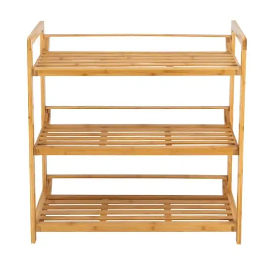 Organize It All Bamboo Double Wide 3-Tier Shelf  {5}