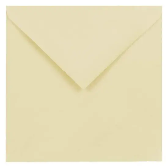 JAM Paper 7.5" x 7.5" Ivory Square Invitation Envelopes with Euro Flap, 25ct. {1}