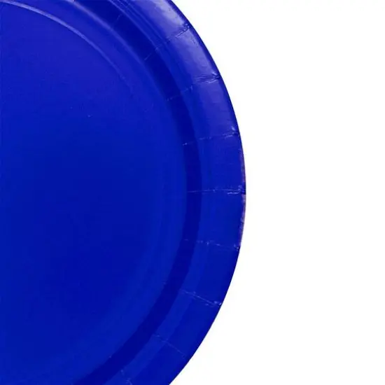 JAM Paper 9" Paper Party Plates, 50ct. Royal Blue {4}