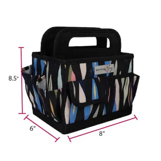 Everything Mary Abstract Print Collapsible Craft Caddy {5}