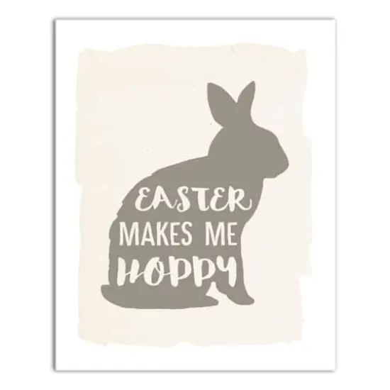 Easter Makes Me Hoppy 2 16" x 20" Canvas Wall Art {1}