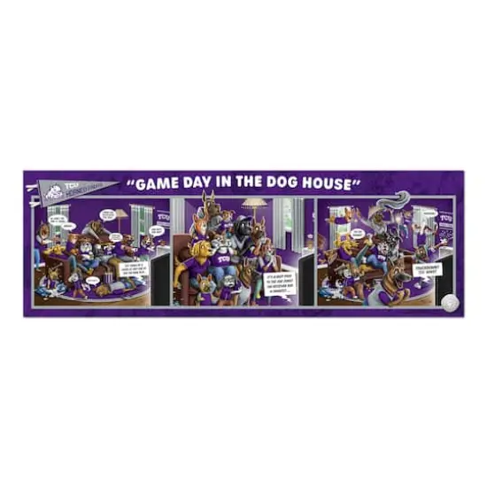 College Game Day in the Dog House 1,000 Piece Puzzle TCU Horned Frogs {5}