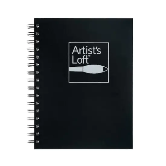 Black Hardcover Mixed Media Book by Artist's Loft&trade;, 5.5" x 8.5" {1}