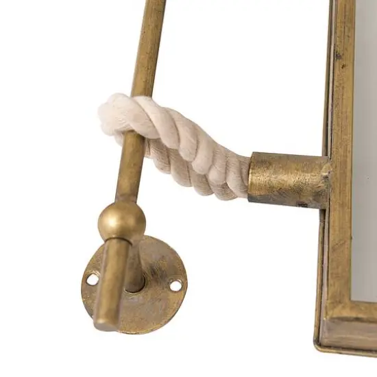 Hello Honey&reg; 18" Iron & Glass Reflective Wall Mirror {3}