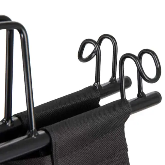 Household Essentials Rolling Laundry Hamper Black {11}