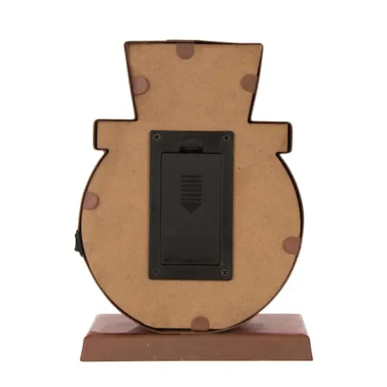 Glitzhome&reg; LED Snowman Head & Tree Stocking Holder Set {9}