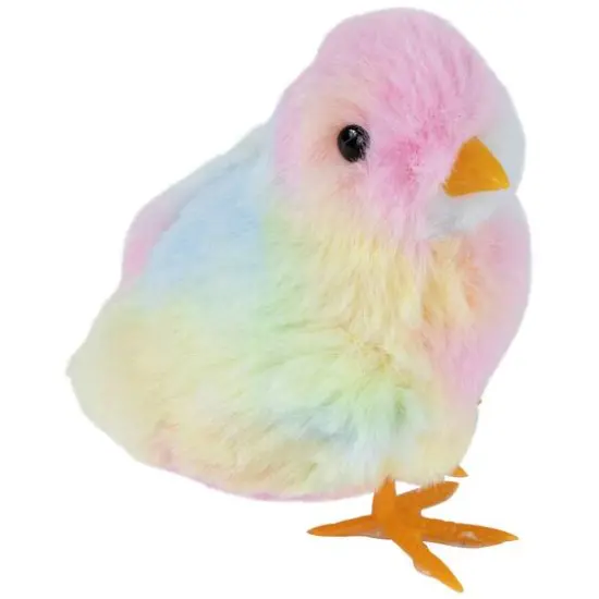 4.5" Plush Tie Dye Easter Chick Figurines, 3ct. {7}