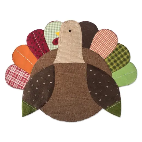 DII&reg; Embroidered Turkey Placemat Set {3}